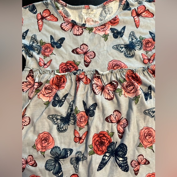 Toddler Girls Butterfly Print Empire Babydoll
Top - Picture 4 of 5